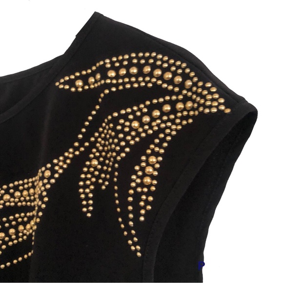 🌿 WAYNE COOPER 🌿 women’s sleeveless shift dress with beaded detail size 8 - Picture 3 of 7